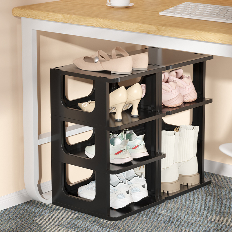 Entryway Living Room Organize Closet Vertical Adjustable 6 Tier Stackable Shoe Racks Standing Vertical Shoe Tower