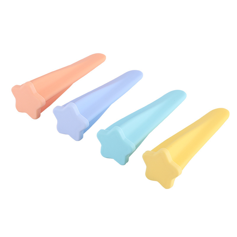 Haixin Silicone DIY Ice Pop Mold with Colorful Plastic Sticks, Popsicle Makers, Ice Cream Mould