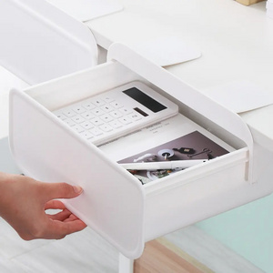 Haixin Storage Box Under Shelf Drawer Organizer Plastic Underwear Storage Drawer with Removable Compartment