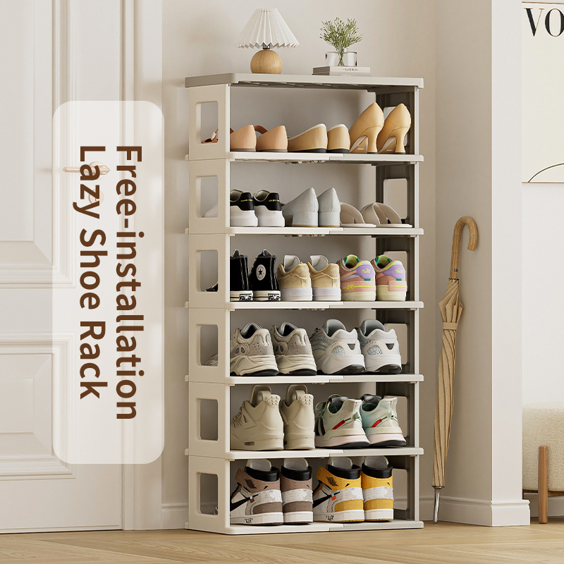 HAIXIN Multiple Layers Collapsible Shoe Rack Unfold Usage with None Install Convenient Shoes Holder Multiple Scenario Storage