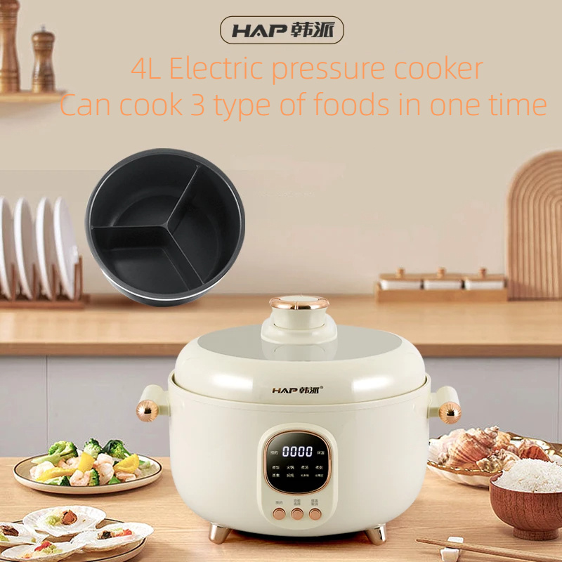 Pressure Cooker Multipurpose Electric Pressure Cooker Multi Pressure Cooker 4L Liter White LED HOT Steel Glass Stainless Time