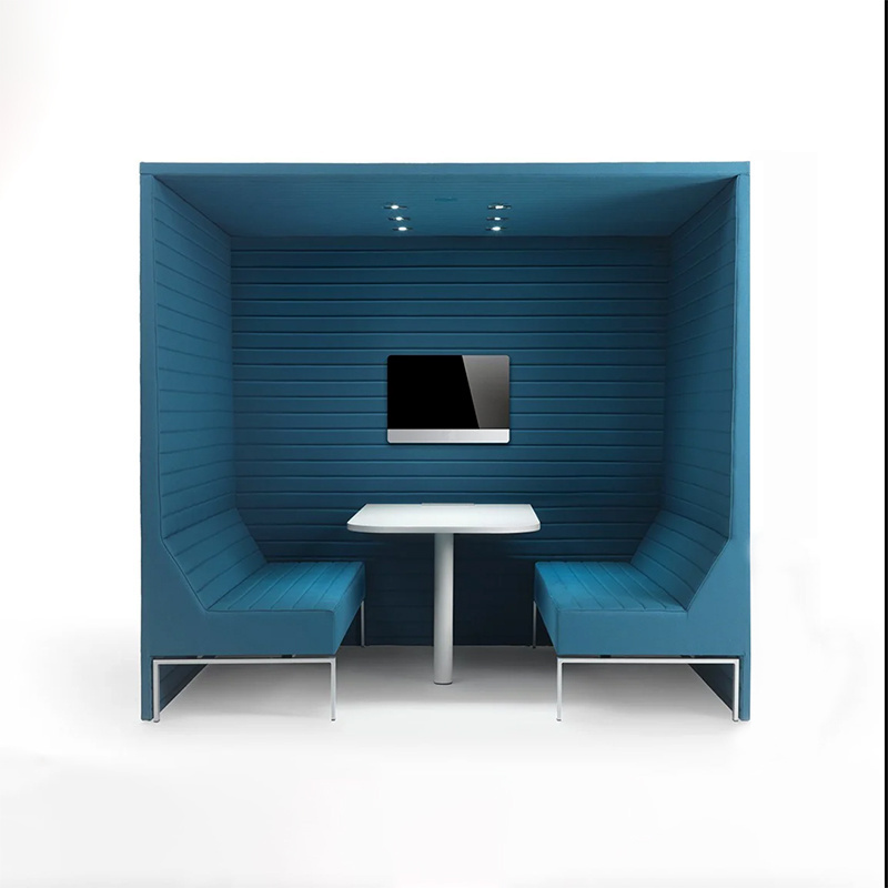 Hansom Privacy Pod Soundproof Office Room Meeting Booth Soundproof Pod Sofa