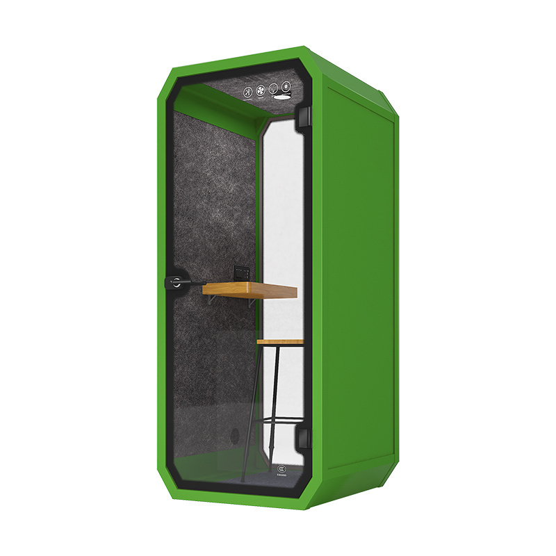 Portable Small Office Soundproof Booth 1 Person Office Phone Booth Sound Reduce Private Small Office Pod camping pod