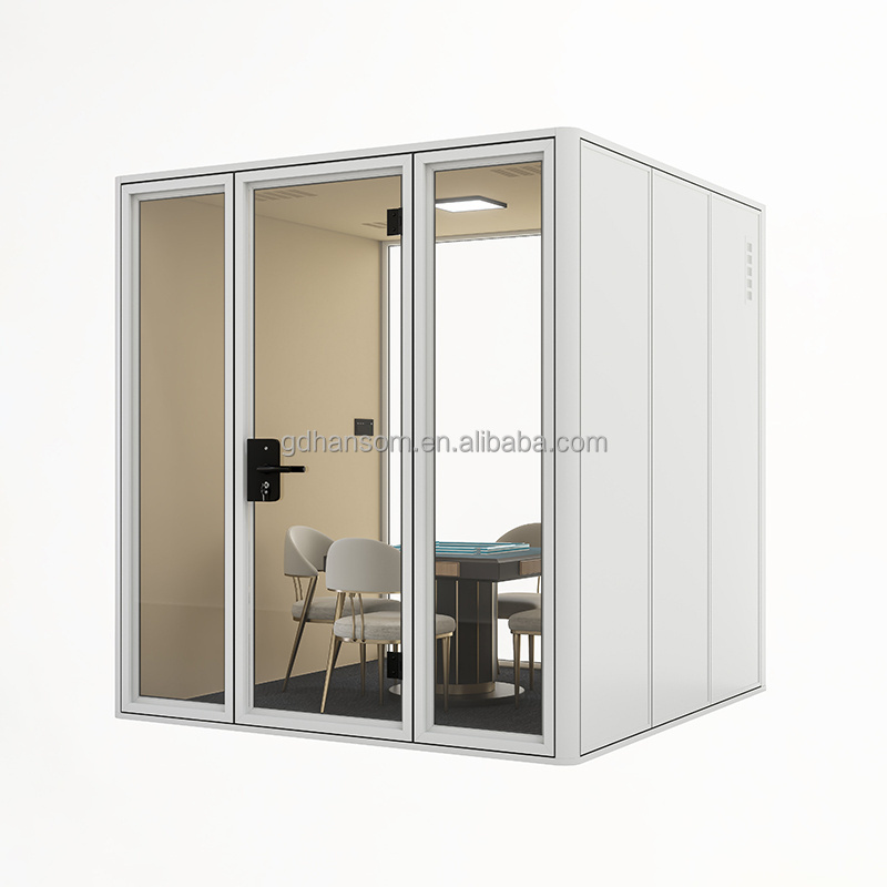 Customizable Acoustic Silence Box 4-6 Person Soundproof Office Meeting Booth