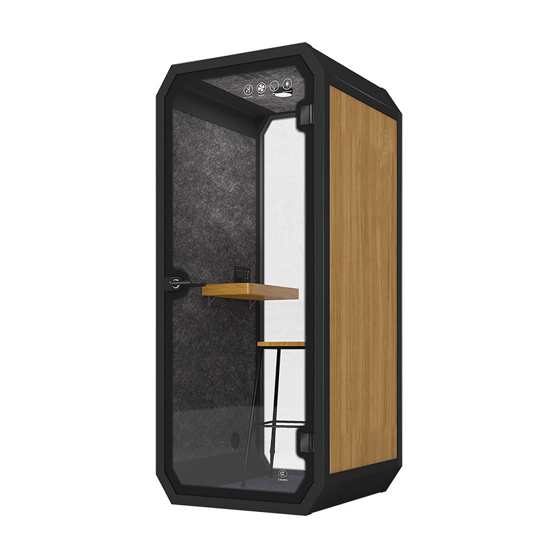 Portable Small Office Soundproof Booth 1 Person Office Phone Booth Sound Reduce Private Small Office Pod camping pod