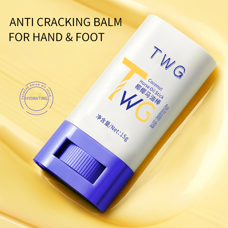 TWG Anti Cracking Stick Hand&Foot Care Coconut Oil Horse Oil  Balm for Whole Body Foot Cream Cracked Heel Balm