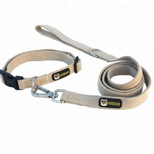 Pet Eco-Friendly Custom Colorful Durable 100% Hemp Pet Dog Collar and Hemp Dog Leash