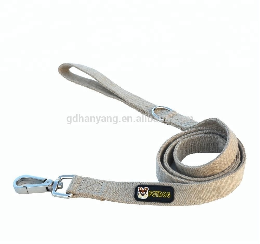 Hanyang OEM Custom Manufacturer Free Samples 100% Hemp Quick Release Custom Training Dog Leash