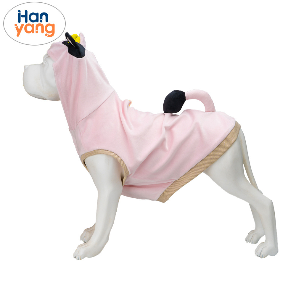 HanYang OEM Custom Dog Hoodie with Pocket Pet Warm Sweater for Winter Small Medium Dogs Puppy Coat