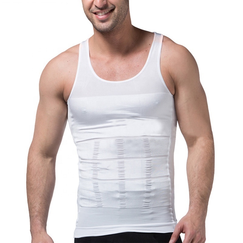 Men's Slimming Body Shapewear Corset Vest Shirt Compression Abdomen Tummy Belly Control Slim Waist Cincher Underwear