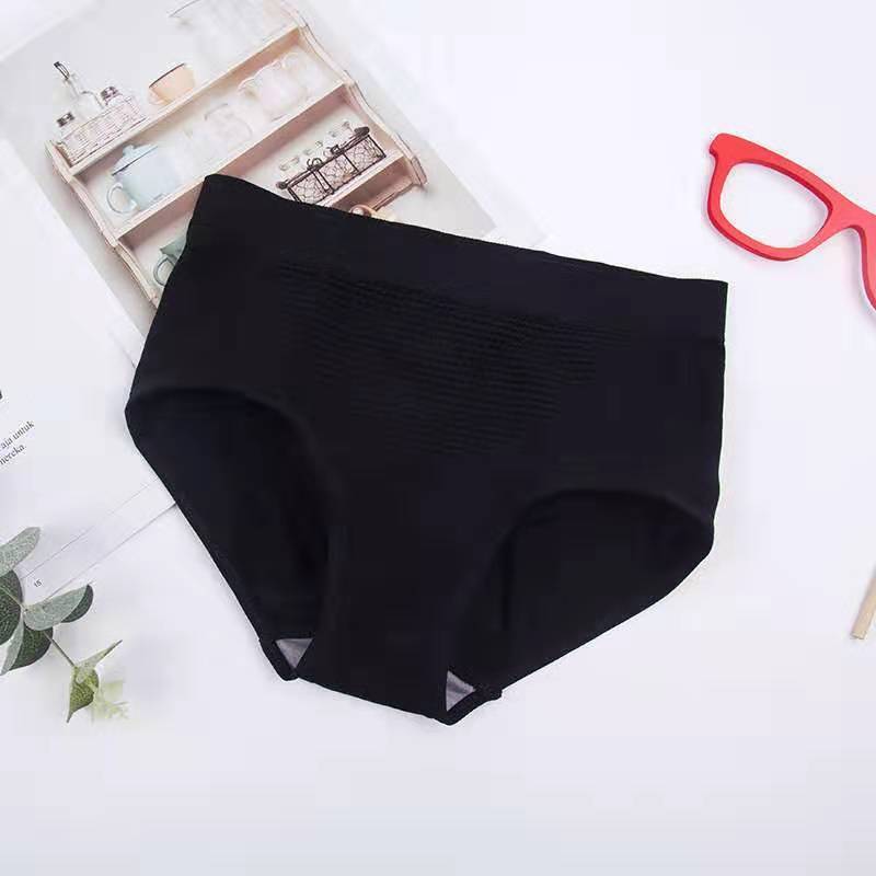 Wholesale popular Japanese 3D honeycomb warm women's briefs comfortable cotton seamless underwear