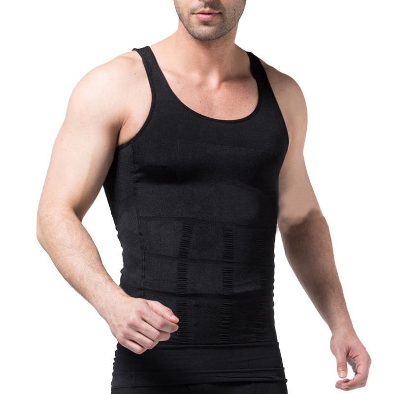 Men's Slimming Body Shapewear Corset Vest Shirt Compression Abdomen Tummy Belly Control Slim Waist Cincher Underwear