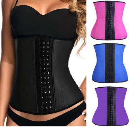 Instyles Waist Cincher Slimming Belt Plus Size Latex Waist Corset Colombian Gird Body Shaper Waist Trainer Cincher Corset XS-6XL