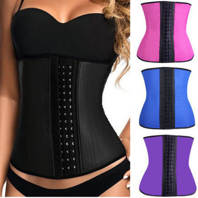 Instyles Waist Cincher Slimming Belt Plus Size Latex Waist Corset Colombian Gird Body Shaper Waist Trainer Cincher Corset XS-6XL