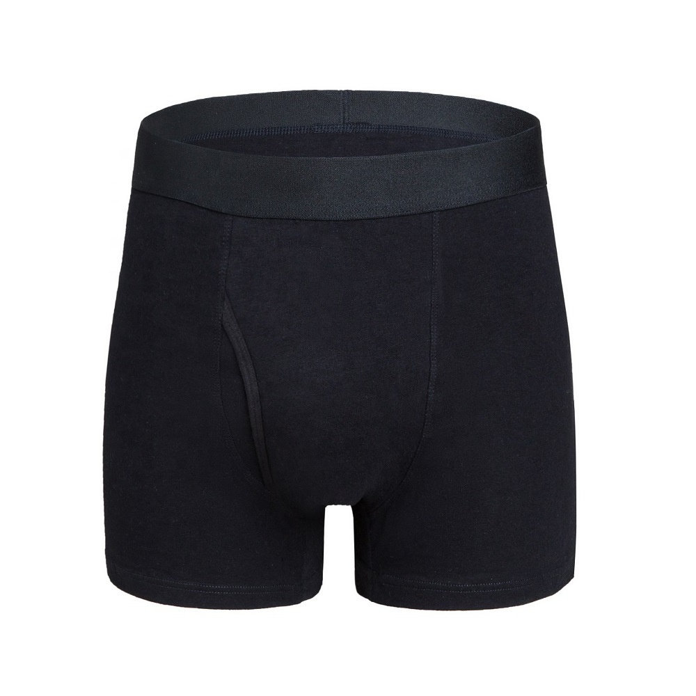 Wholesale Cheap Men's Panties Underpants Cotton Man Big Short Breathable Solid Flexible Shorts Boxers