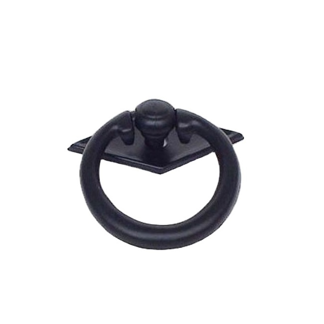 Black drawer cabinet door ring pulls oval handle