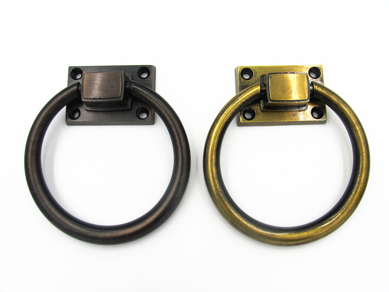 Furniture zinc alloy ring handle for cabinet door