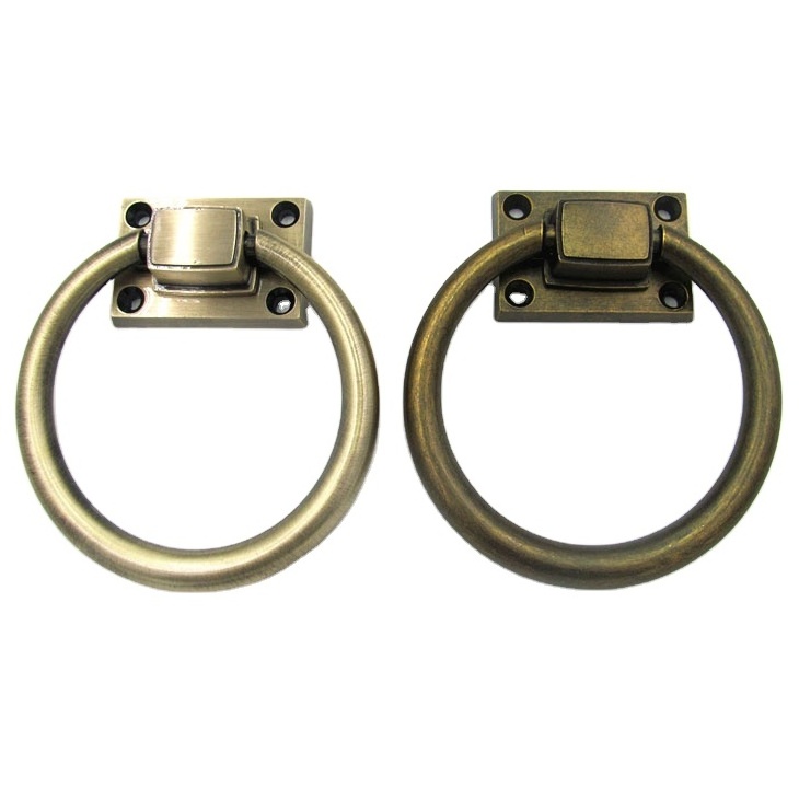 Furniture zinc alloy ring handle for cabinet door