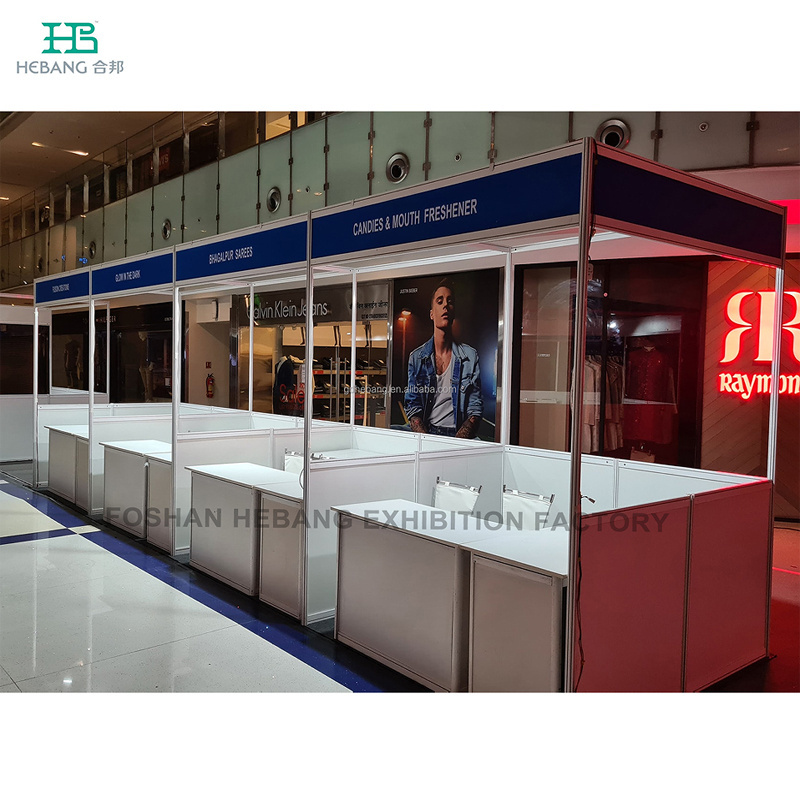 Hebang Aluminum Exhibition Booth With Shell Scheme 3X3 Standard Booth