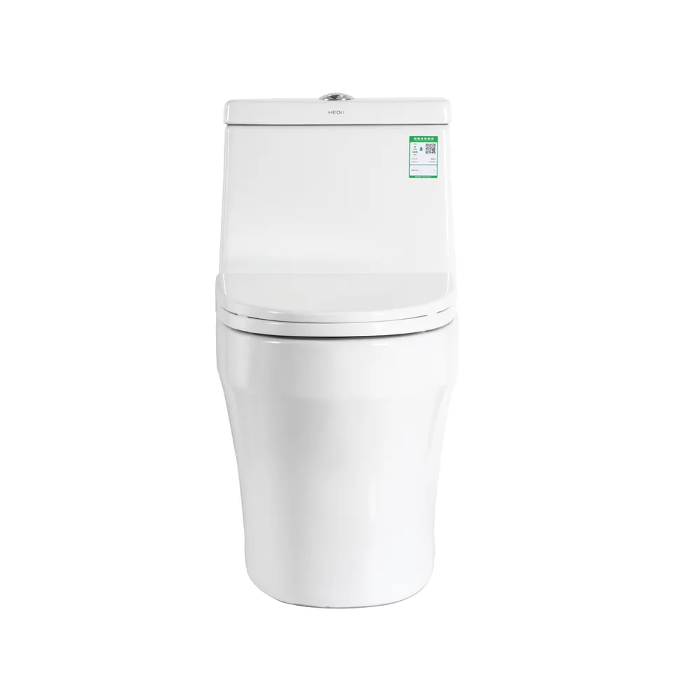 HEGII power flush water saving chinese bathroom  western toilet white glazed  one-piece closestool ceramic wc toilet sanitary