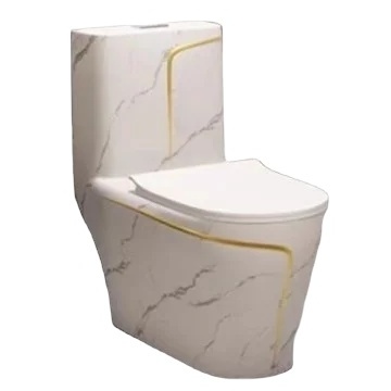 Household siphon one-piece toilet marbling creative personality toilet deodorant flush toilet sitting