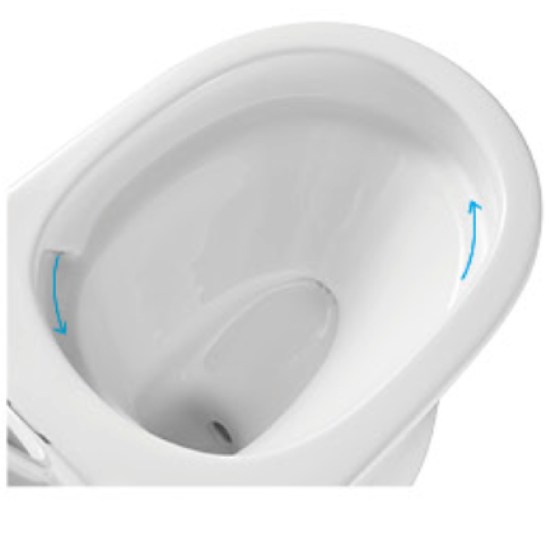 One-piece Siphonic Elongated S-trap Ceramic White Dual Flushing Jet Water Closet Siphon Toilet