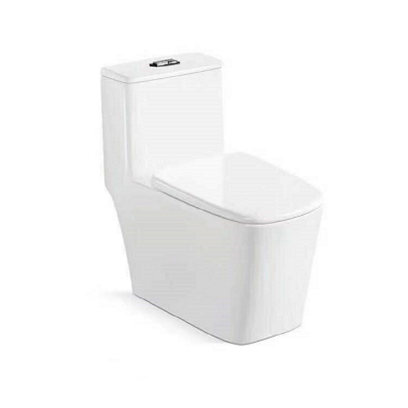 Bathroom wholesale ceramic siphon Square dual flush one piece toilet bowl