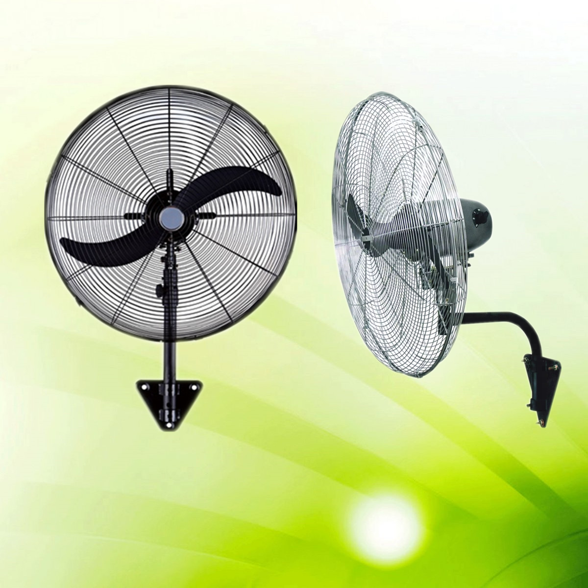 Strong airflow 18//20/24/26/30inch metal OX blade industrial stand/wall fan