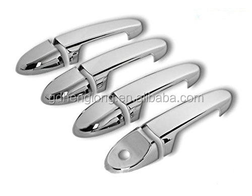 For 2008-2012 Ford Escape ABS Chrome Door Handle Covers 4D No Passenger Side Key Hole