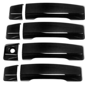 For 2004-2015 Nissan Titan 4PCS BLACK Door Handle Covers Overlay W/O Smartkey