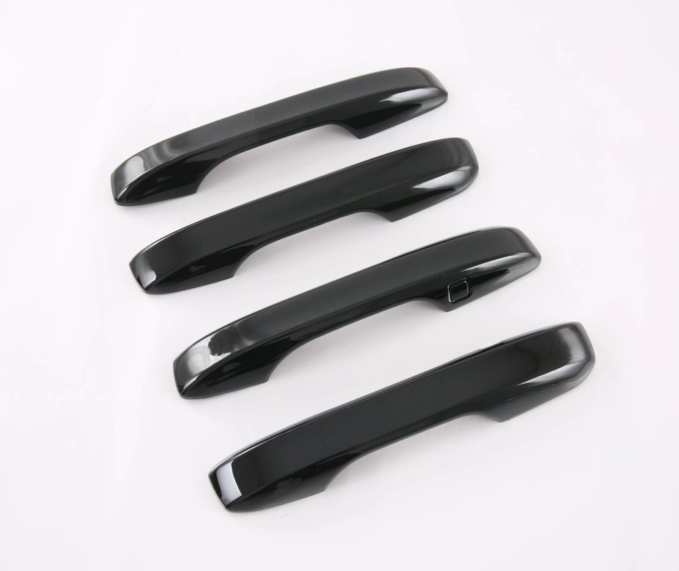 GLOSS BLACK 4 Door Handle Covers WITH Front Smartkey For 2022-2024 Honda Civic