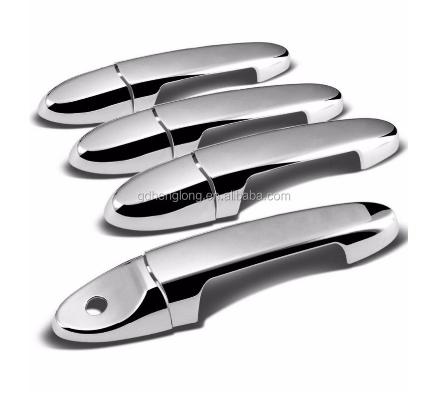 For 2008-2012 Ford Escape ABS Chrome Door Handle Covers 4D No Passenger Side Key Hole