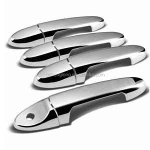 For 2008-2012 Ford Escape ABS Chrome Door Handle Covers 4D No Passenger Side Key Hole