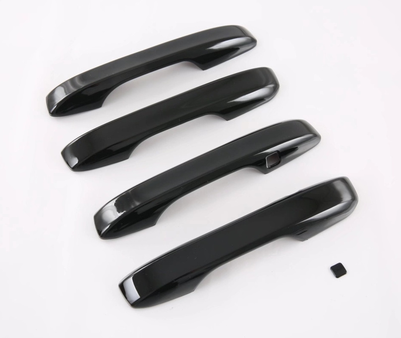 GLOSS BLACK 4 Door Handle Covers WITH Front Smartkey For 2022-2024 Honda Civic