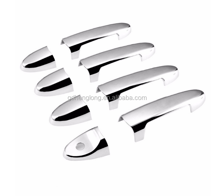 For 2008-2012 Ford Escape ABS Chrome Door Handle Covers 4D No Passenger Side Key Hole