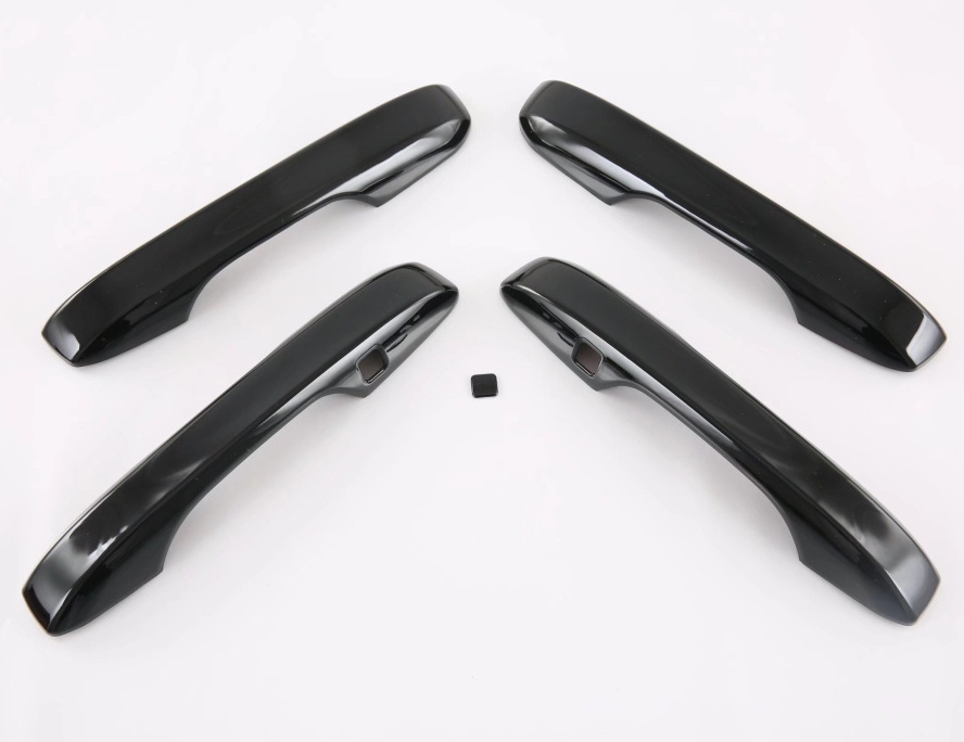 GLOSS BLACK 4 Door Handle Covers WITH Front Smartkey For 2022-2024 Honda Civic