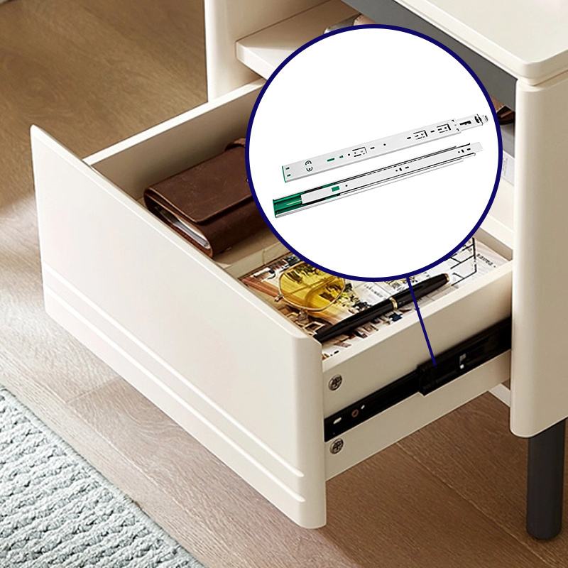 Automatic Closing Speed Metal Box Drawer Guides Slide New Telescopic Channel Drawer 3-Fold Slide