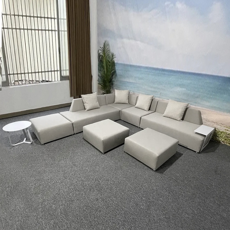 Luxury New Style Outdoor Sofa Set Waterproof Cane Lounge for Hotel Patio Club Swimming Poolside Living Room Beach Furniture