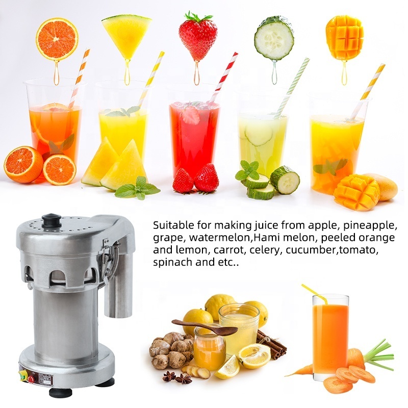 Summer Fruit Vegetable Juicer Machine Juice Juicer Cold Press Juicer Commercia Apple Wooden Case Motor Silver Provided 220V HL