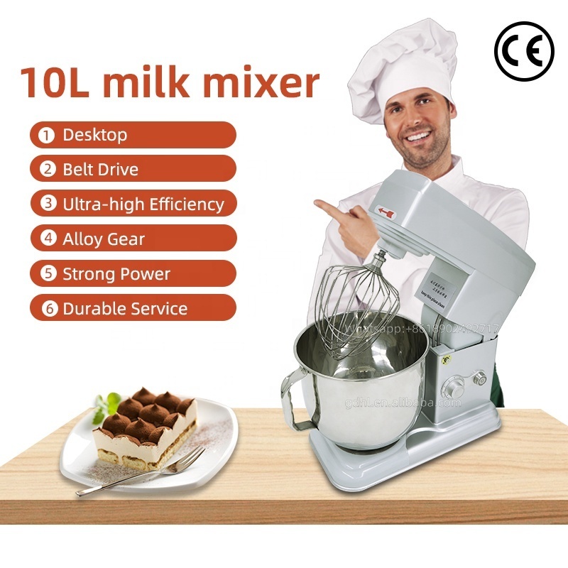 New Die 10L Cake Bread Dough Mixer Planetary Electric Home Kitchen Food Mixer Egg Tarts Mixing Machine whipped cream mixer