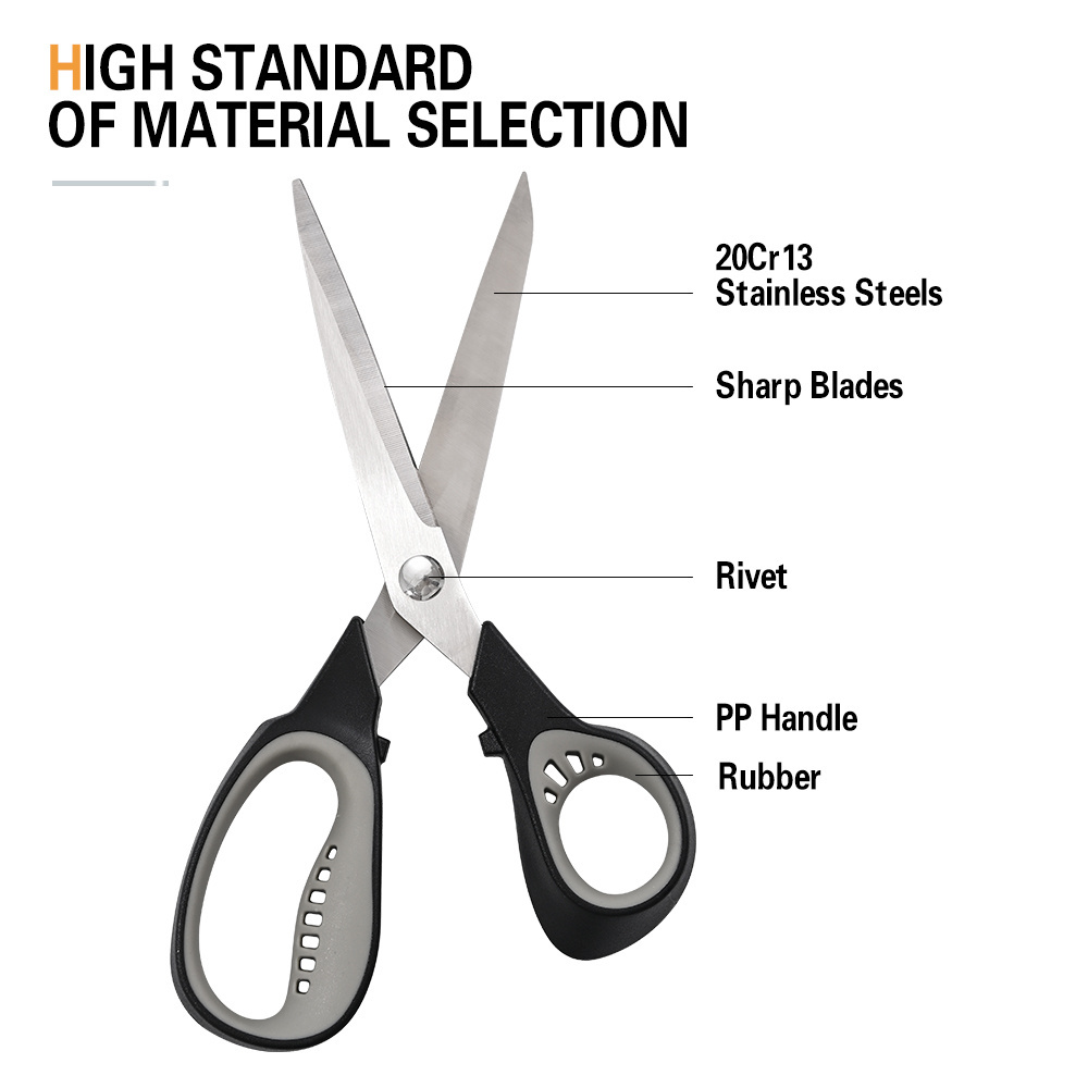 Best Selling Stainless Steel Household Scissors Multi-Purpose Shear for Various Cutting Tasks