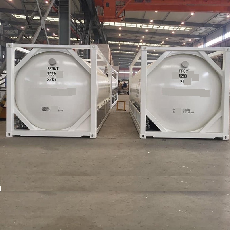 ASME  20FT  Cryogenic Liquid LOX/LIN/Lar/LCo2/LNG Storage Tank ISO Tank  T75 Transport  Container