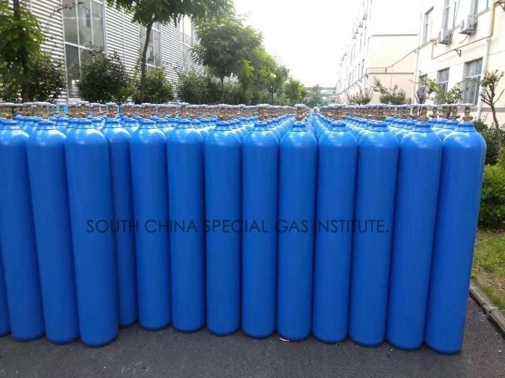 High Pressure vessels 150bar Food Grade Gas Cylinders For CO2/O2/H2/N2/AR