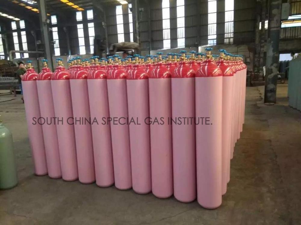 High Pressure vessels 150bar Food Grade Gas Cylinders For CO2/O2/H2/N2/AR