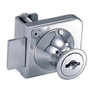 Hotsales chrome plated furniture cabinet glass lock Extending Bar Lock showcase lock