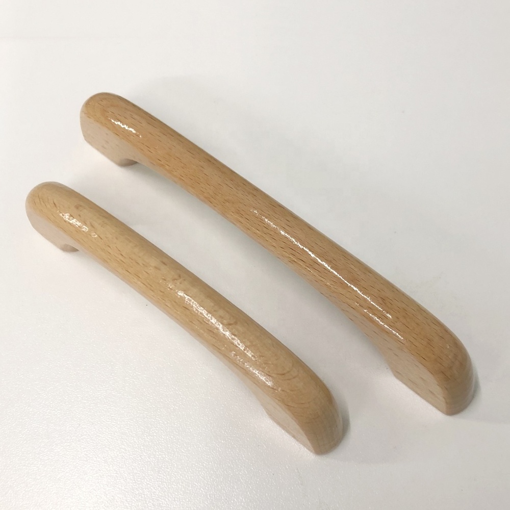 Wooden handles pull for furniture cabinet wooden door handle