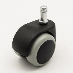 50mm chair wheels with brake office chair locking caster wheel