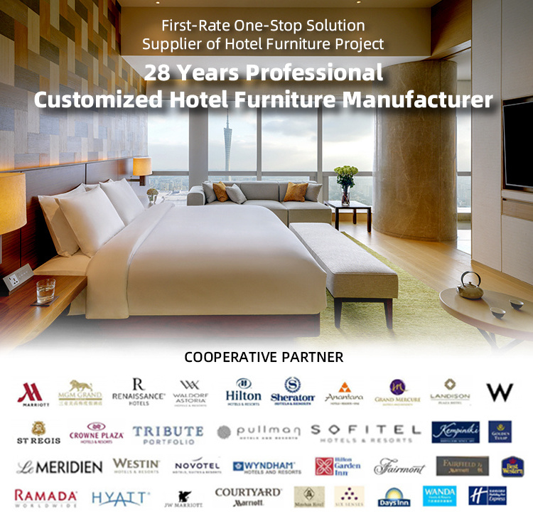 HDB-536 custom 5 star hotel JW marriott luxury modern hotel bedroom furniture set hotel furniture