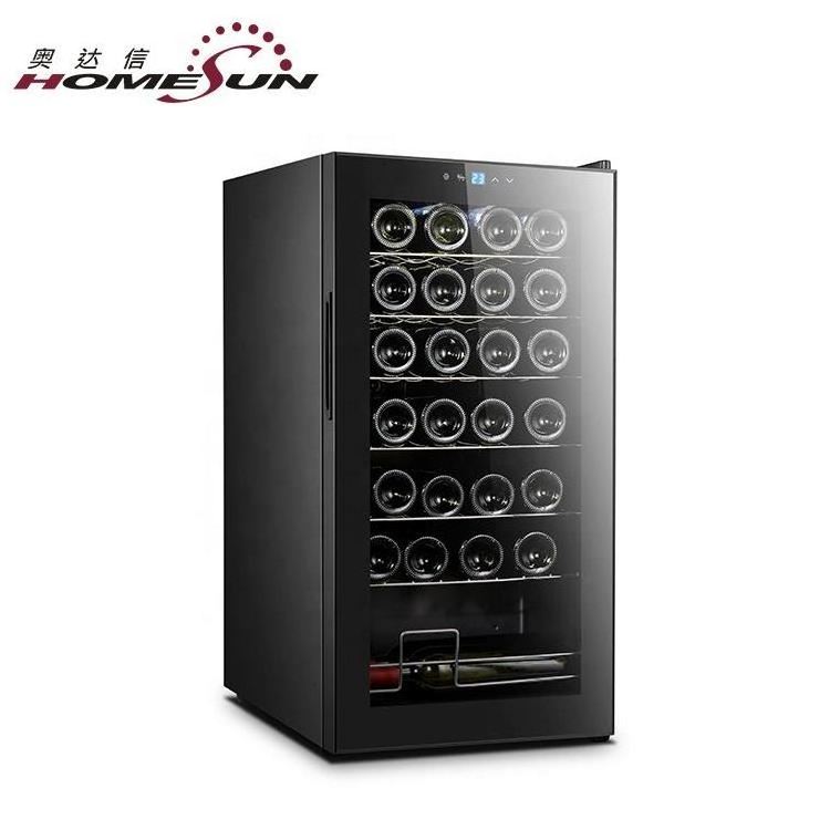 OEM Eco-Friendly 28 Single Bottle Electric Wine Cooler Steel Portable Stainless, Wine Cooler With Lock