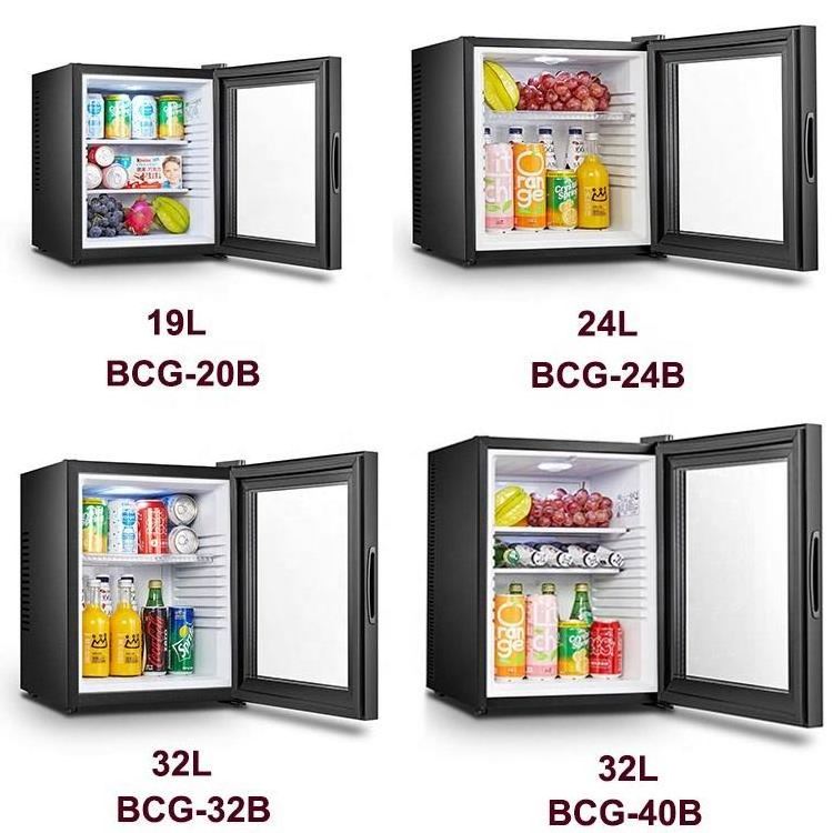 BCG-20B 20L Glass Door Electric Silent Mini Bar Fridge With Lock